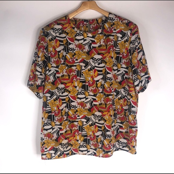 VTG August Max Women’s Short Sleeve Blouse Sz 20W - Picture 2 of 9